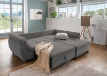 Polsterecke >Allin< Bettfunktion, grau / silber,...
