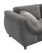 Polsterecke >Allin< Bettfunktion, grau / silber, Cord - 250x66x190cm (BxHxT)