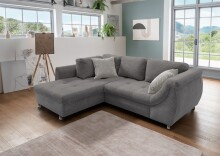 Polsterecke >Allin< Schlaffunktion, grau / silber ,...