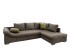 Polsterecke >Althea< Schlaffunktion, Rutsche, Bezug braun - 298x65x202 (BxHxT)