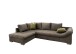 Polsterecke >Althea< Schlaffunktion, Rutsche, Bezug braun - 298x65x202 (BxHxT)