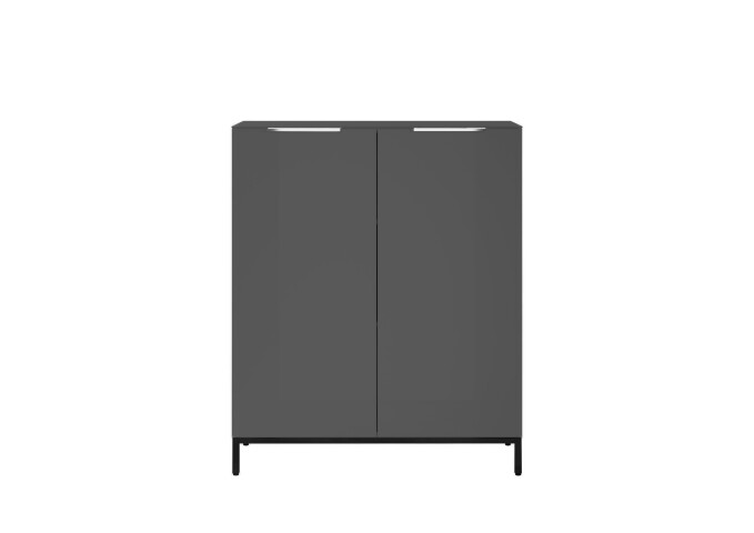 Kommode >Santorin< inkl. Gestell, in Anthrazit - 90x112x40cm (BxHxT)