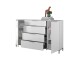 Sideboard >Santorin< inkl. Gestell, in Weiß - 180x112x40cm (BxHxT)