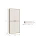 Schuhschrank >KENDRAY< in Mauvelle Eiche Dekor / Sand - 83,7x191,1x34,9 (BxHxT)