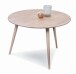 Couchtisch >Oslo< in bianco, Wildeiche massiv - 50x75cm (HxD)