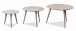 Couchtisch >Oslo< in bianco, Wildeiche massiv - 50x75cm (HxD)