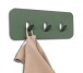Garderobenleiste >Tilly< in grün, Metall  - 30x10x3cm (BxHxT)