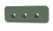 Garderobenleiste >Tilly< in grün, Metall  - 30x10x3cm (BxHxT)