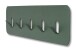 Garderobenleiste >Tilly< in grün, Metall - 50x10x3cm (BxHxT)