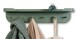 Wandgarderobe >Jil< in grün, Metall - 70x15x12cm (BxHxT)