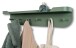 Wandgarderobe >Jil< in grün, Metall - 70x15x12cm (BxHxT)