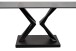 Couchtisch >Tara< in schwarz, Metalls/MDF/Glas - 122x46x61cm (BxHxT)