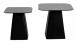 Satztisch >Lissi< (2er-Set) in schwarz, Metall - 50x46x50cm (BxHxT)