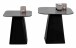 Satztisch >Lissi< (2er-Set) in schwarz, Metall - 50x46x50cm (BxHxT)