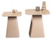 Satztisch >Lissi< (2er-Set) in cremeweiß, Metall - 50x52x50cm (BxHxT)