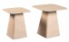 Satztisch >Lissi< (2er-Set) in cremeweiß, Metall - 50x52x50cm (BxHxT)