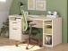 Schreibtisch >TEZAUR< in sandfarbig - 160x75,7x72cm (BxHxT)