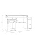 Schreibtisch >TEZAUR< in sandfarbig - 160x75,7x72cm (BxHxT)