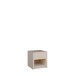Nachtkommode >SQUERE< in Mauvelle Eiche Dekor / Sand - 40,6x43x41,7cm (BxHxT)