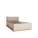 Bett >SQUERE< in Mauvella Eiche Dekor / Sand - 125,8x90x205,2cm (BxHxT)