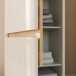 Eckkleiderschrank >SQUERE< Mauvella Eiche Dekor / Sand - 88,5x197,4x88,5 (BxHxT)