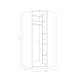 Eckkleiderschrank >SQUERE< Mauvella Eiche Dekor / Sand - 88,5x197,4x88,5 (BxHxT)