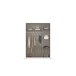 Drehtürenschrank >Butte< in Eiche Artisan Dekor / grau - 136x197x54 (BxHxT)
