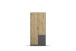 Drehtürenschrank >Butte< in Eiche Artisan Dekor / grau - 91x197x55 (BxHxT)