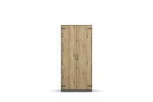 Drehtürenschrank >Butte< in Eiche Artisan...