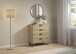 Schubkastenkommode >Aditio Box< in Eiche Artisan Dekor - 80x92x44 (BxHxT)