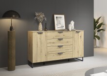 Sideboard >Aditio Box< in Eiche Artisan Dekor,...