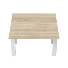 Klapptisch >Clapp< in Weiß / Eiche Dekor - 110x79/77,5x50/100 (BxHxT)