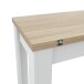 Klapptisch >Clapp< in Weiß / Eiche Dekor - 110x79/77,5x50/100 (BxHxT)