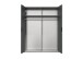 Falttürenschrank >OXFORD< in GRAPHIT - 200x216x58cm (BxHxT)