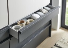 Falttürenschrank >OXFORD< in GRAPHIT - 200x236x58cm (BxHxT)
