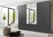 Falttürenschrank >OXFORD< in GRAPHIT - 300x236x58cm (BxHxT)
