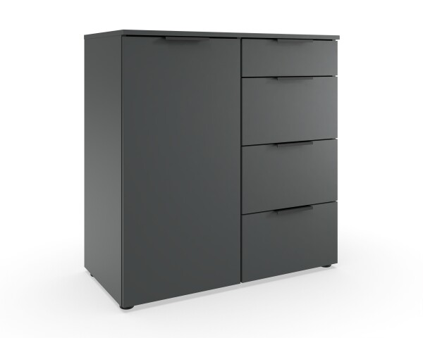 Kommode >OXFORD< in GRAPHIT - 81x84x41cm (BxHxT)