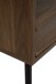 Nachtkonsole >Falun< in Dekor Nussbaum 3D-Fronten in Wellenoptik - 40x55x39cm (BxHxT)