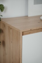 Kommode >Lindenau< in Dekor Artisan Eiche/weiß hochglanz - 79x88x40 (BxHxT)