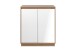 Kommode >Lindenau< in Dekor Artisan Eiche/weiß hochglanz - 79x88x40 (BxHxT)