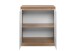 Kommode >Lindenau< in Dekor Artisan Eiche/weiß hochglanz - 79x88x40 (BxHxT)