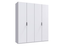 Falttürenschrank >OXFORD< in WEISS -...