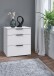 Nachtkommode >OXFORD< in WEISS - 54x61x41cm (BxHxT)