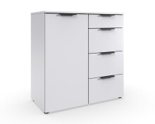 Kommode >OXFORD< in WEISS - 81x84x41cm (BxHxT)