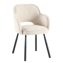 Esszimmerstuhl >Lomvik< (2er-Set) in creme/schwarz...