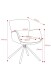 Armlehnstuhl >Molivo< (2er-Set) in creme/schwarz Chenille-Optik - 58x84x64 (BxHxT)