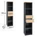 Aktenregal >Memphis< in Artisan Eiche Dekor / Graphit - 45x197x38 (BxHxT)
