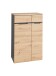 Aktenschrank >Memphis< in Artisan Eiche Dekor / Graphit - 75x122x38 (BxHxT)