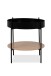 Beistelltisch >Trelleborg< in Dekor Artisan Eiche / schwarz - 47,5x48 (HxD)