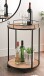 Servierwagen >Trelleborg< in Dekor Artisan Eiche / schwarz - 68x44 (HxD)